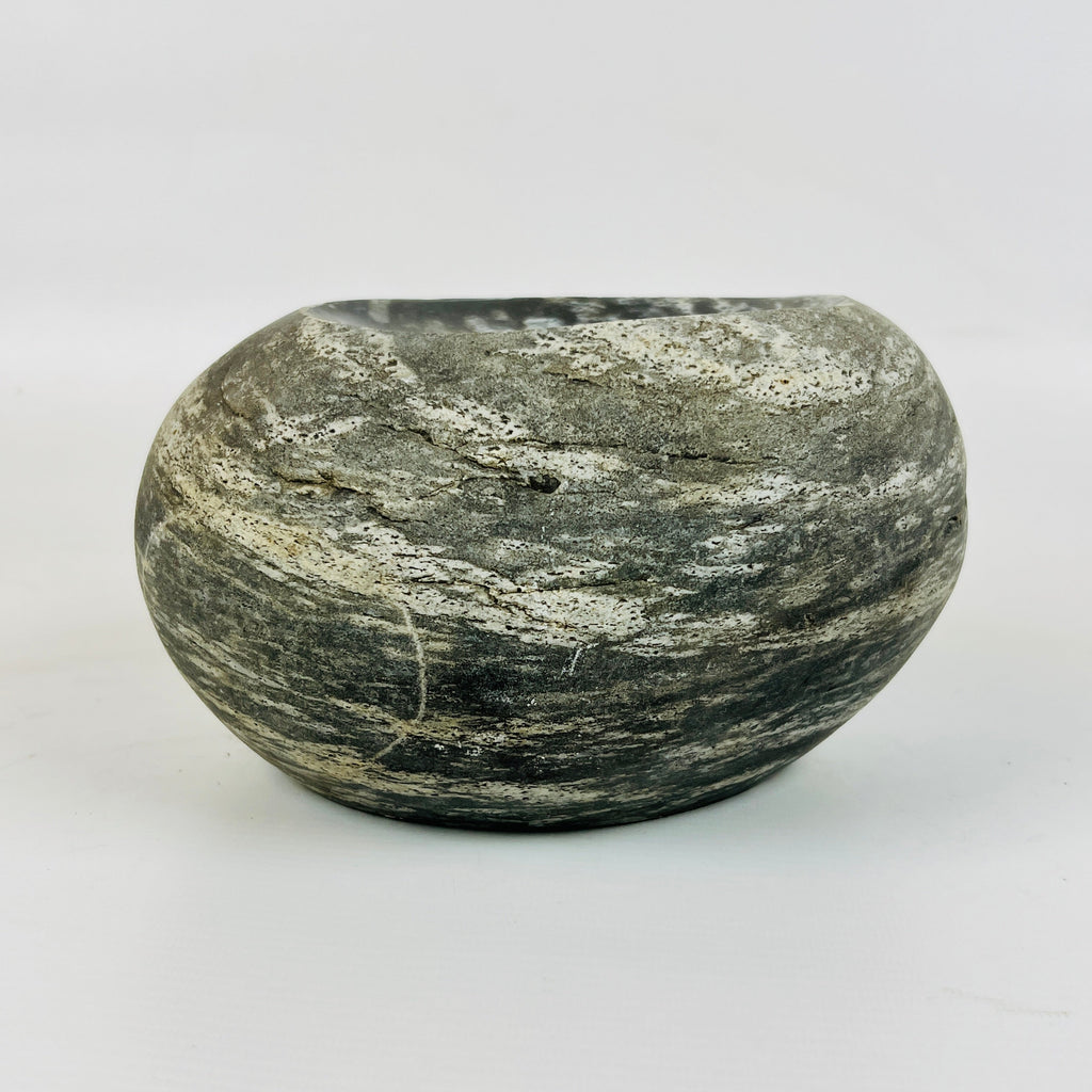 Riverstone Stone White Splashed Soap Dish