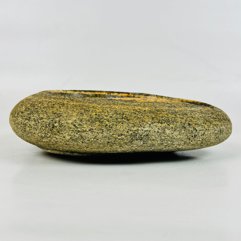 River Stone Mustard Swirl Ash Tray