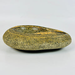 River Stone Mustard Swirl Ash Tray