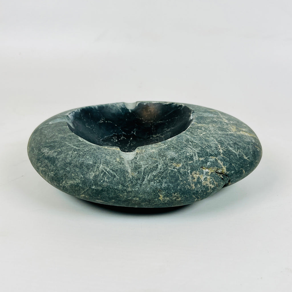 River Stone Deep Blue Grazed Ash Tray