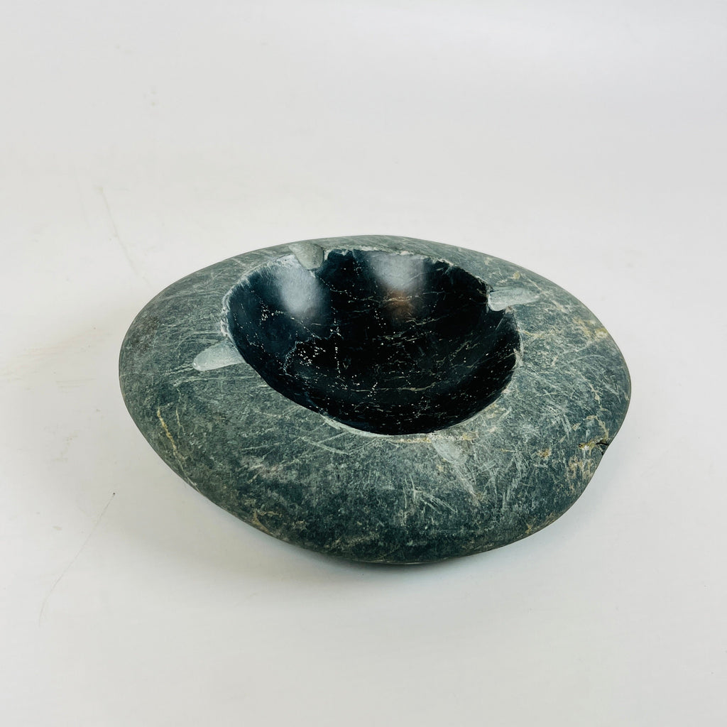 River Stone Deep Blue Grazed Ash Tray