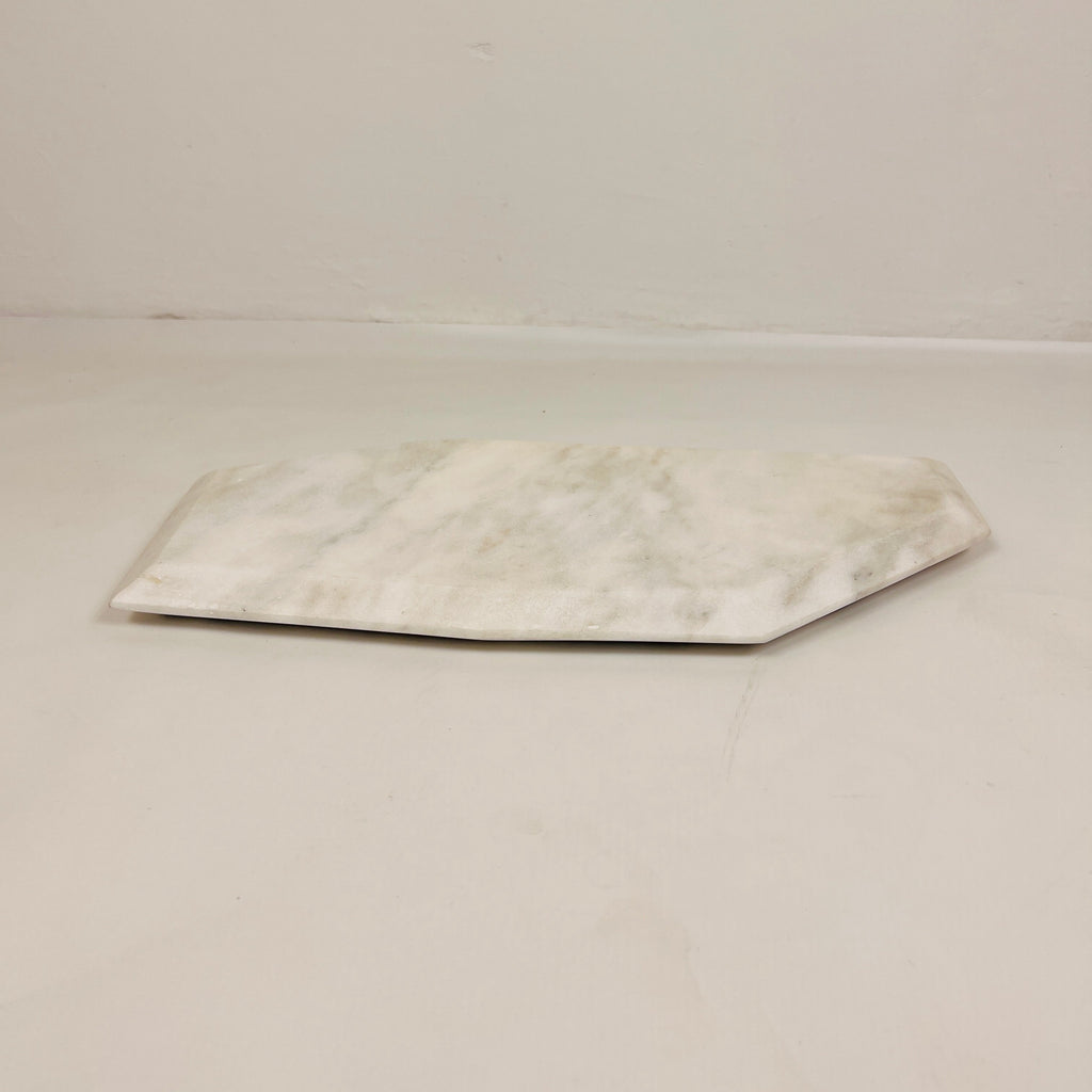 Irregular Marble Light Grey Tray