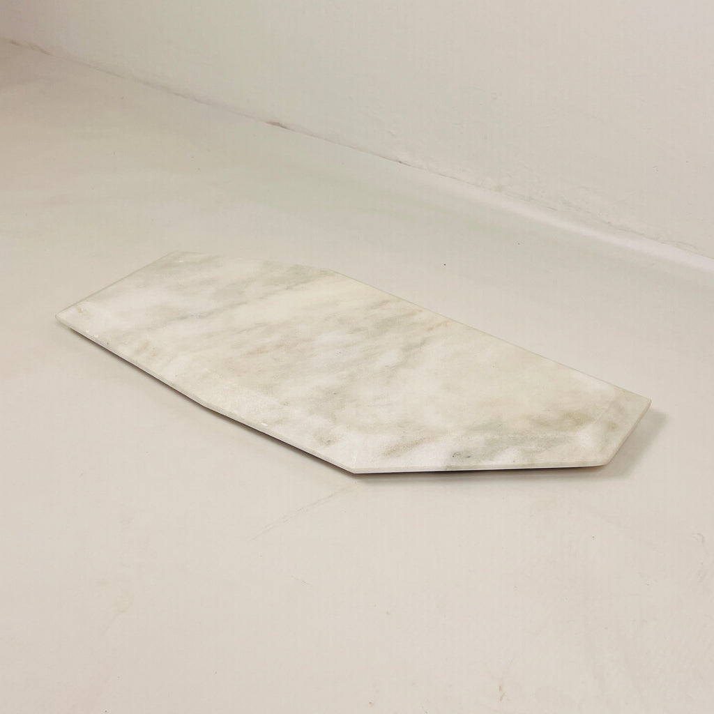 Irregular Marble Light Grey Tray