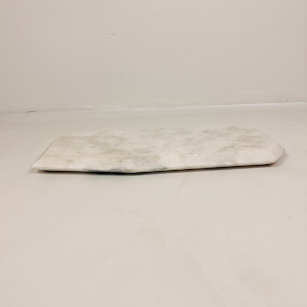 Irregular Marble Splotched Grey Tray