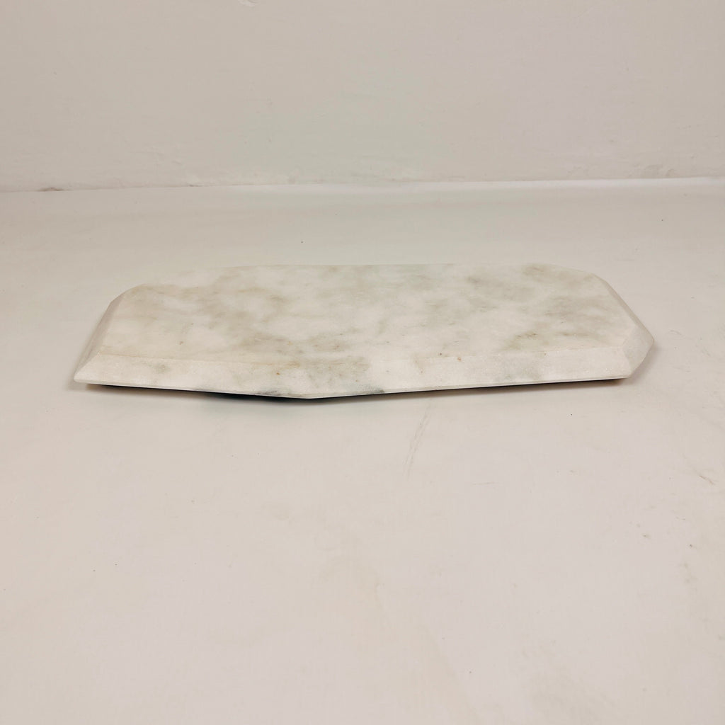 Irregular Marble Splotched Grey Tray