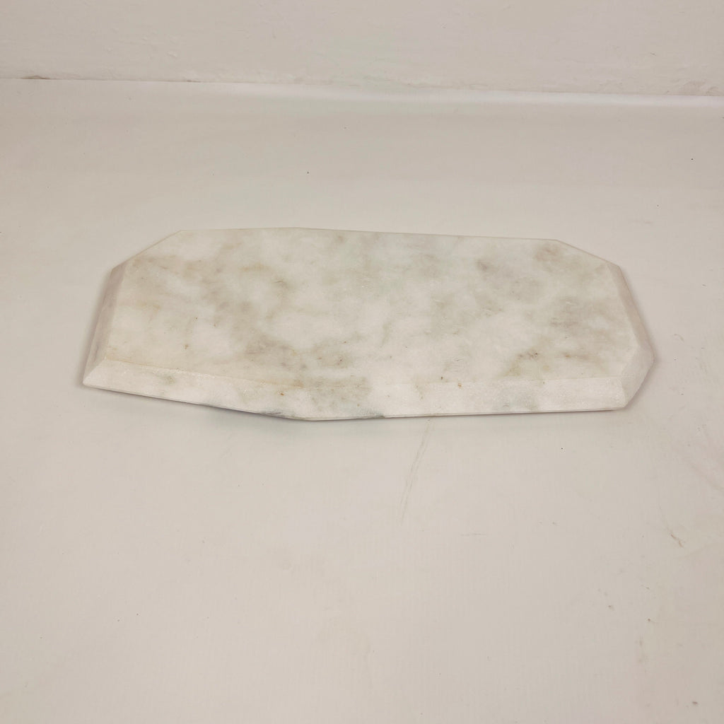 Irregular Marble Splotched Grey Tray