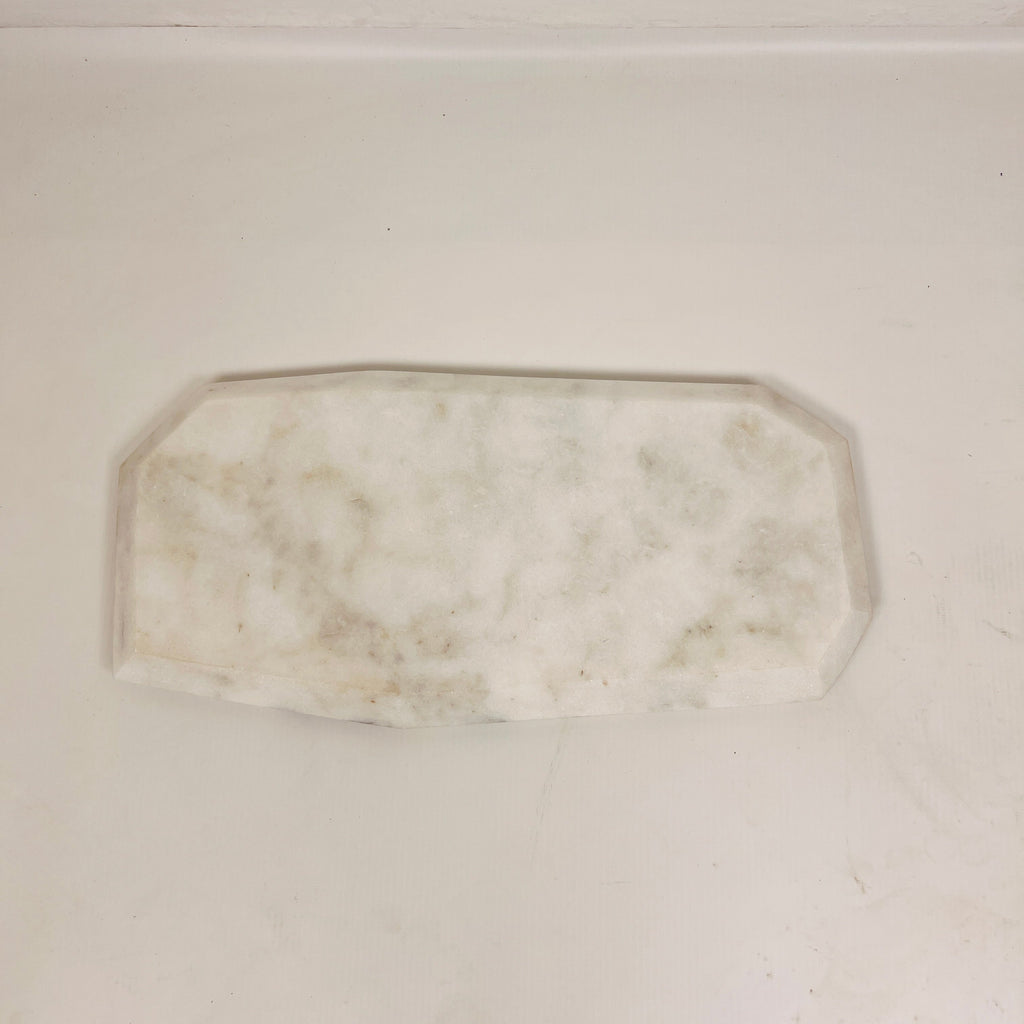 Irregular Marble Splotched Grey Tray