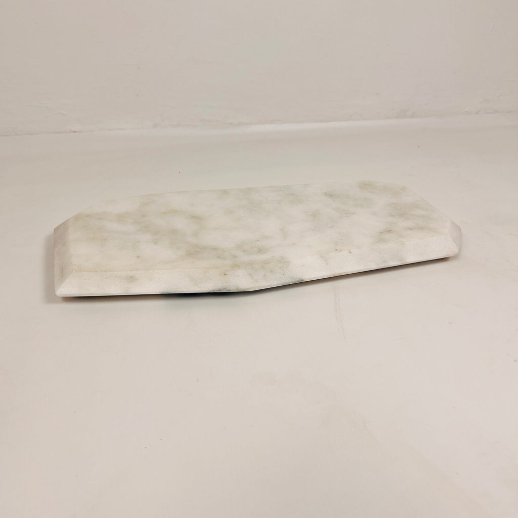 Irregular Marble Splotched Grey Tray