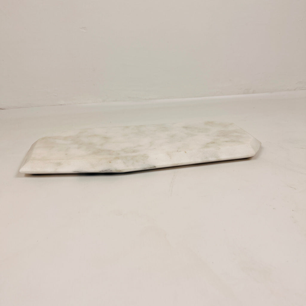 Irregular Marble Splotched Grey Tray