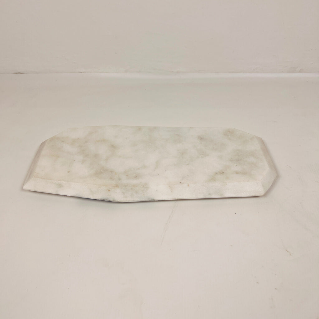 Irregular Marble Splotched Grey Tray