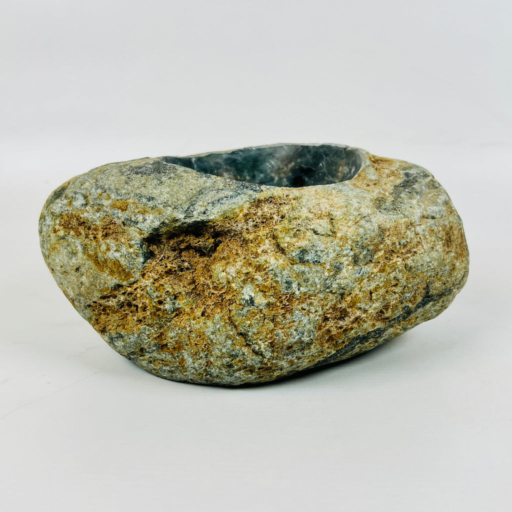 River Stone Dark Sea Green Irregular Ash Tray