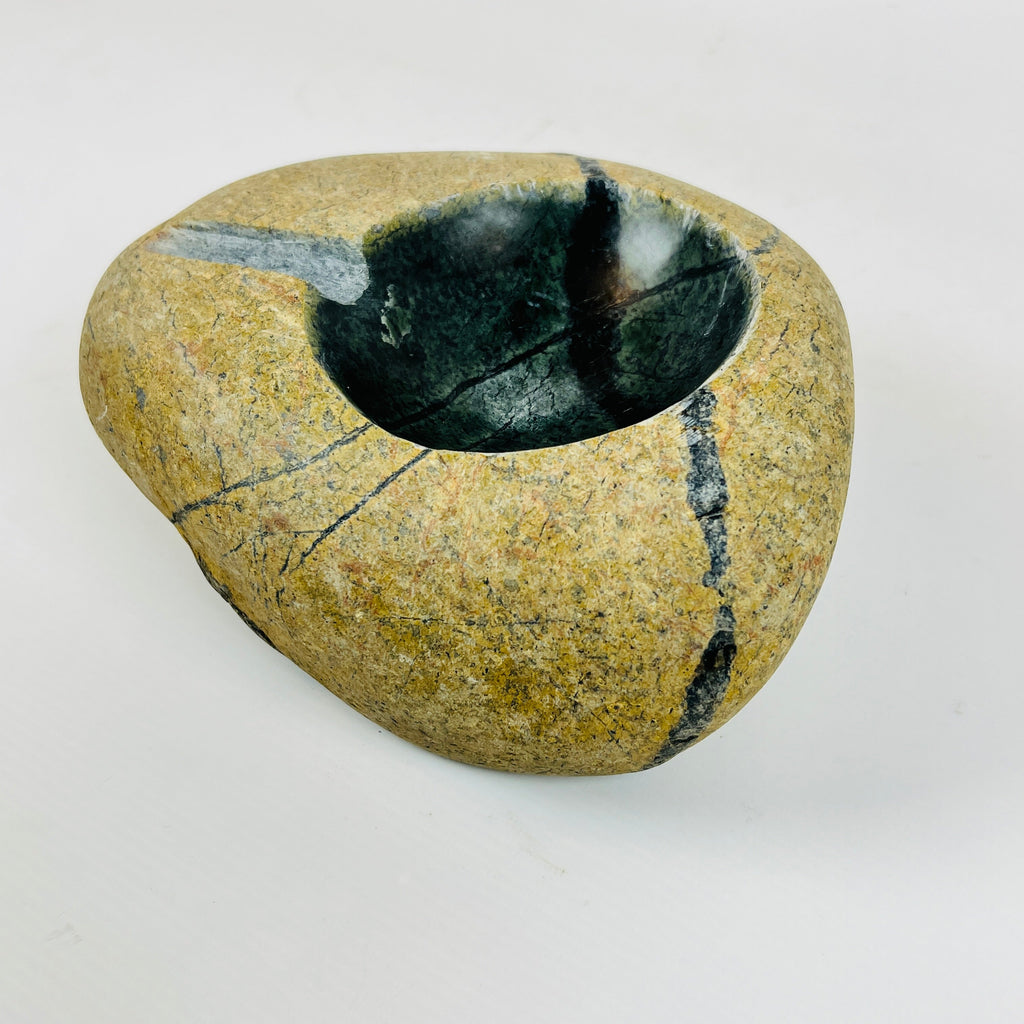 River Stone Deep Green Ash Tray