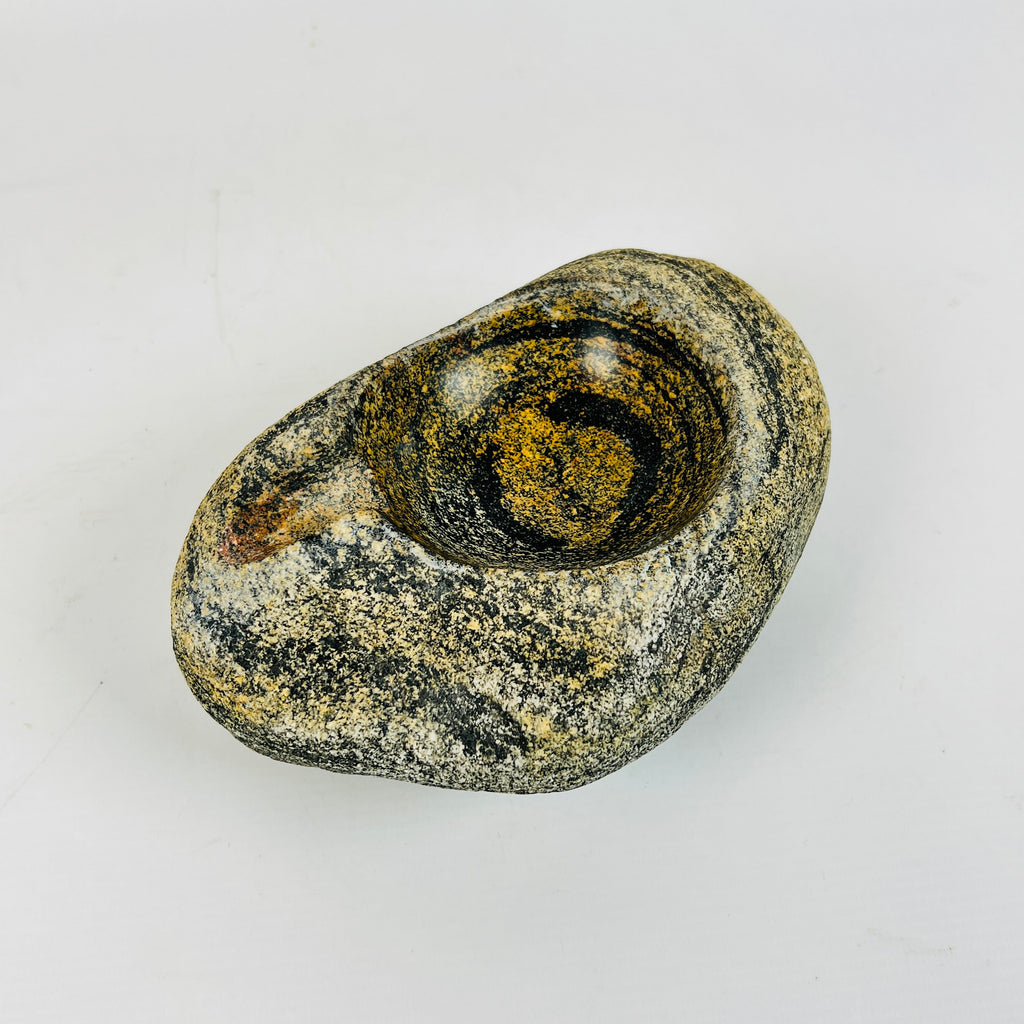 River Stone Mustard Grained Ash Tray