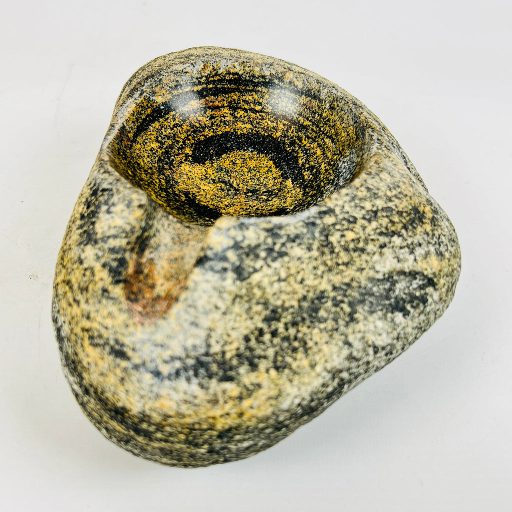 River Stone Mustard Grained Ash Tray