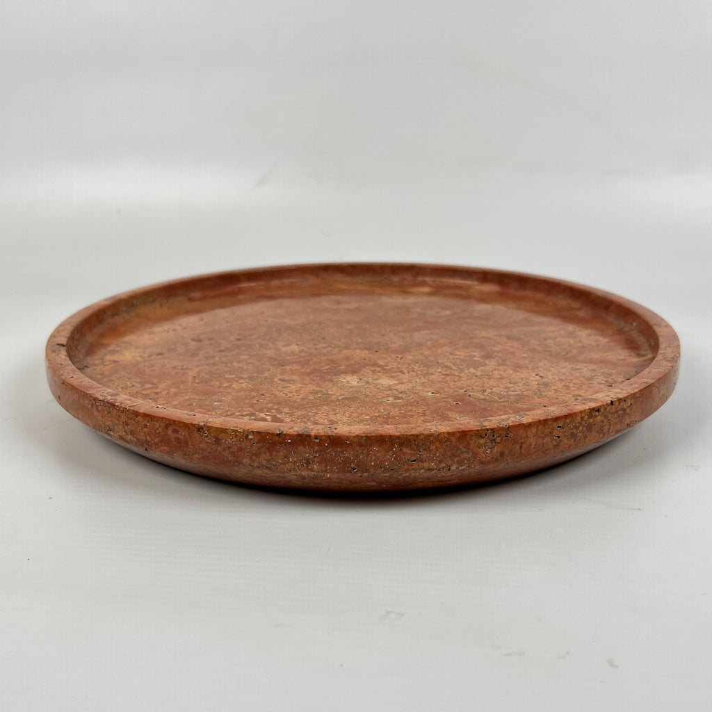 Red Travertine Plate