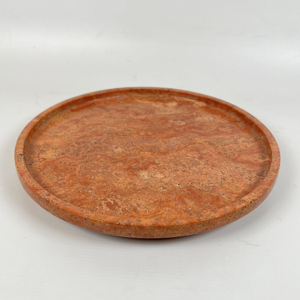 Red Travertine Plate