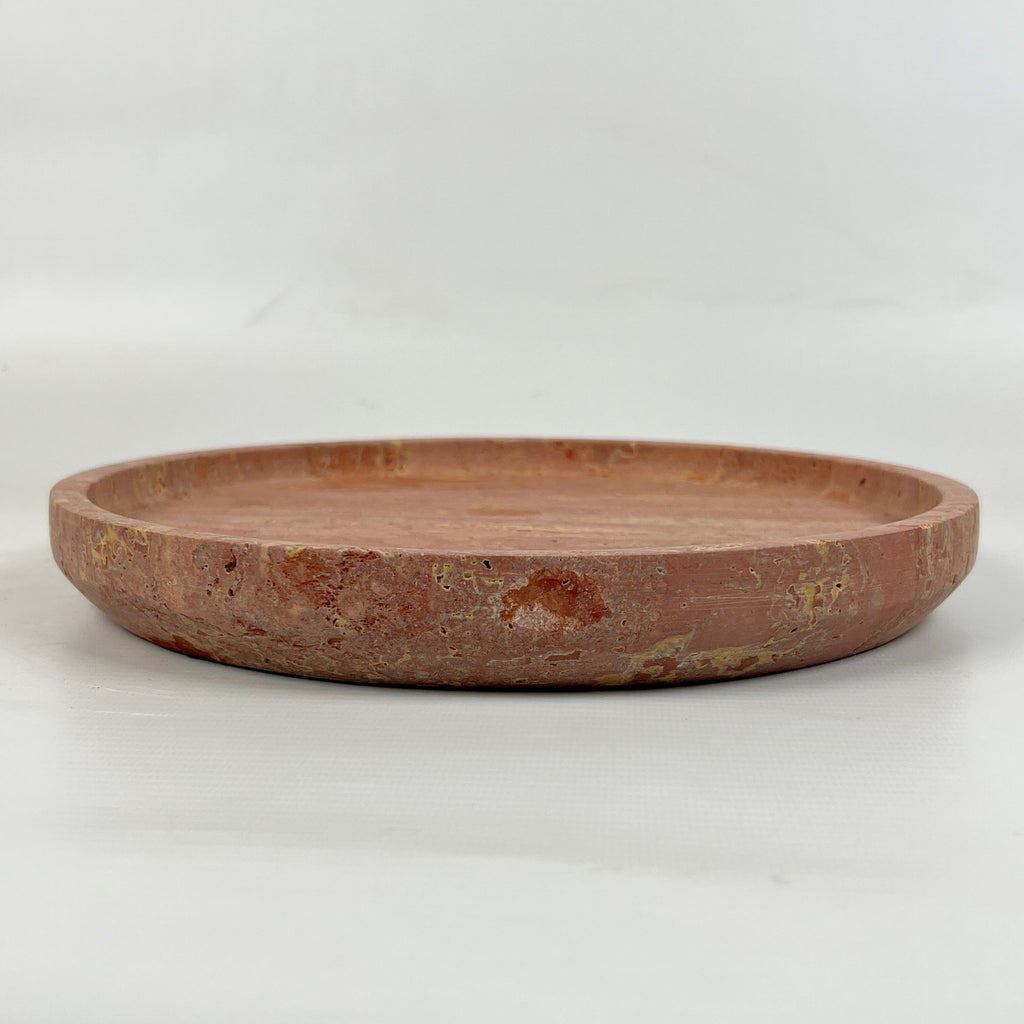 Red Travertine Plate