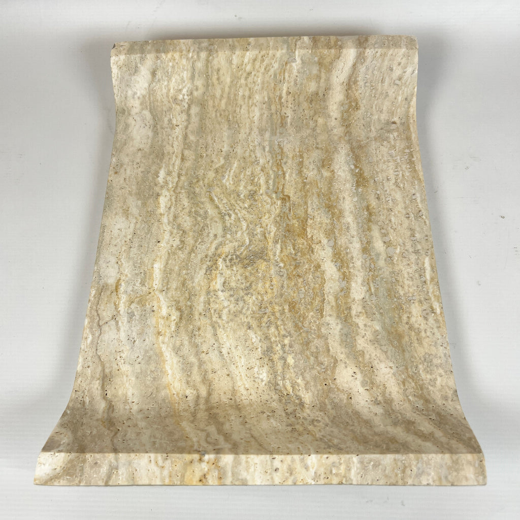 Travertine Curved Streaked Tray