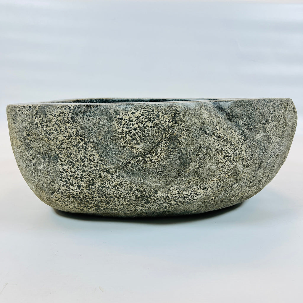 Black Splashed River Stone Sink