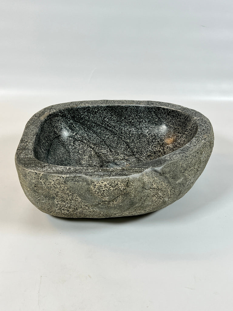 Black Splashed River Stone Sink