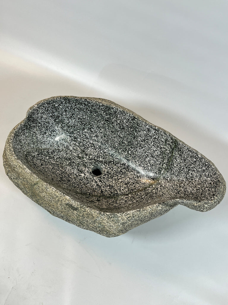 Grey Speckled River Stone Sink