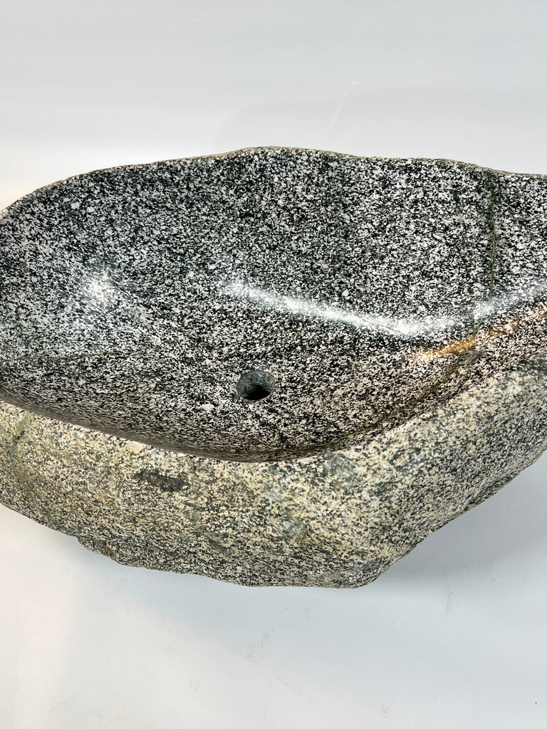 Grey Speckled River Stone Sink