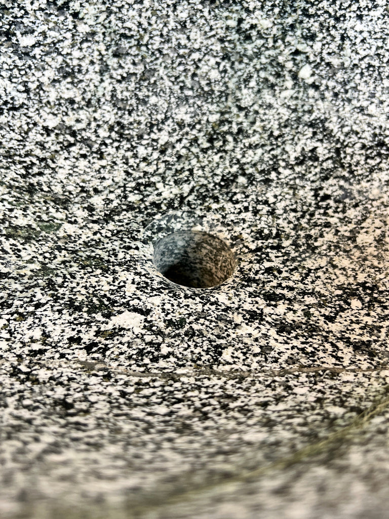 Grey Speckled River Stone Sink