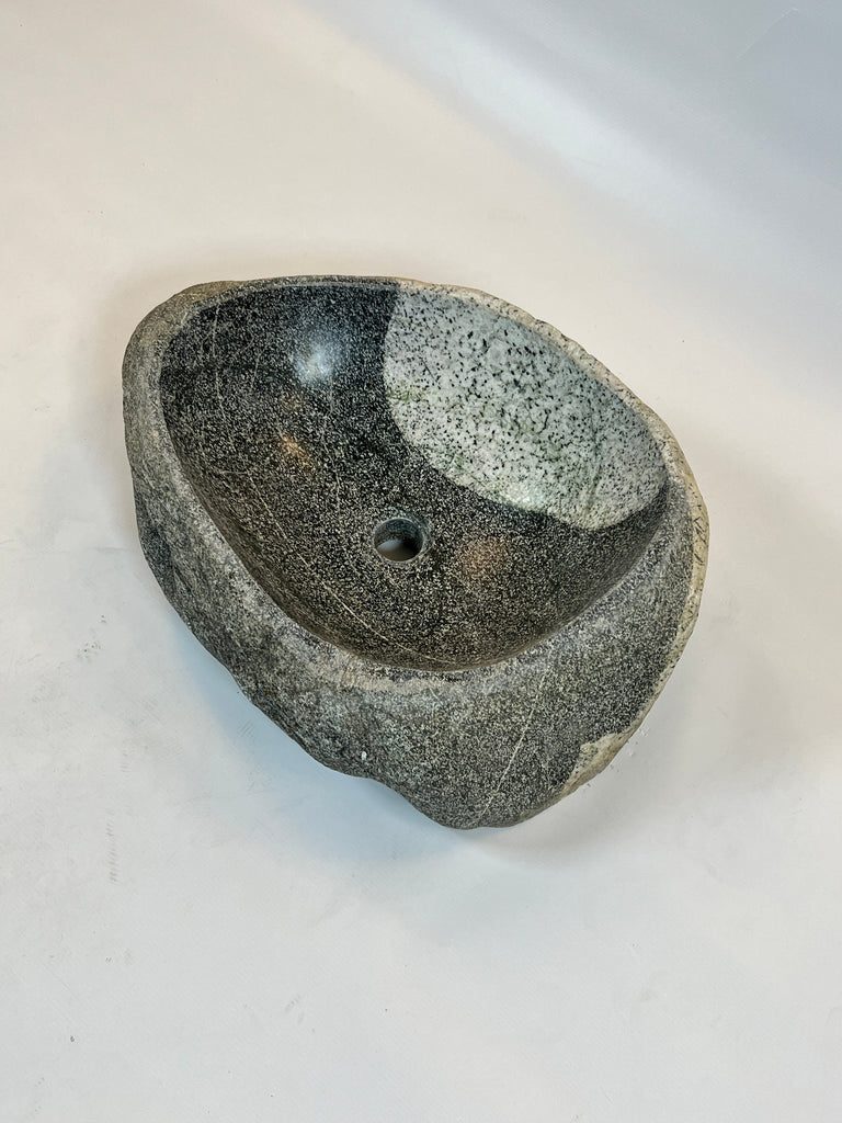 Grey Dipped River Stone Sink