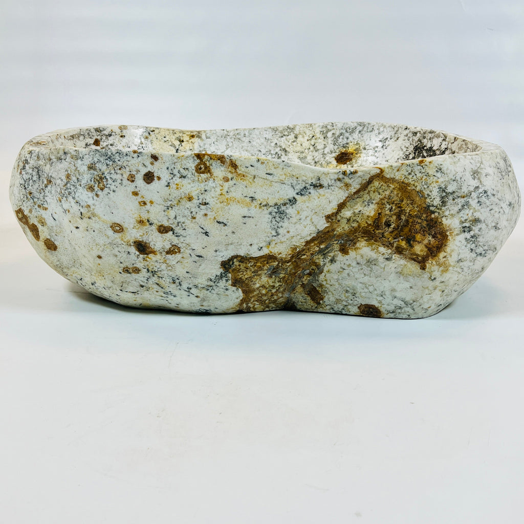 Honey Spotted River Stone Sink