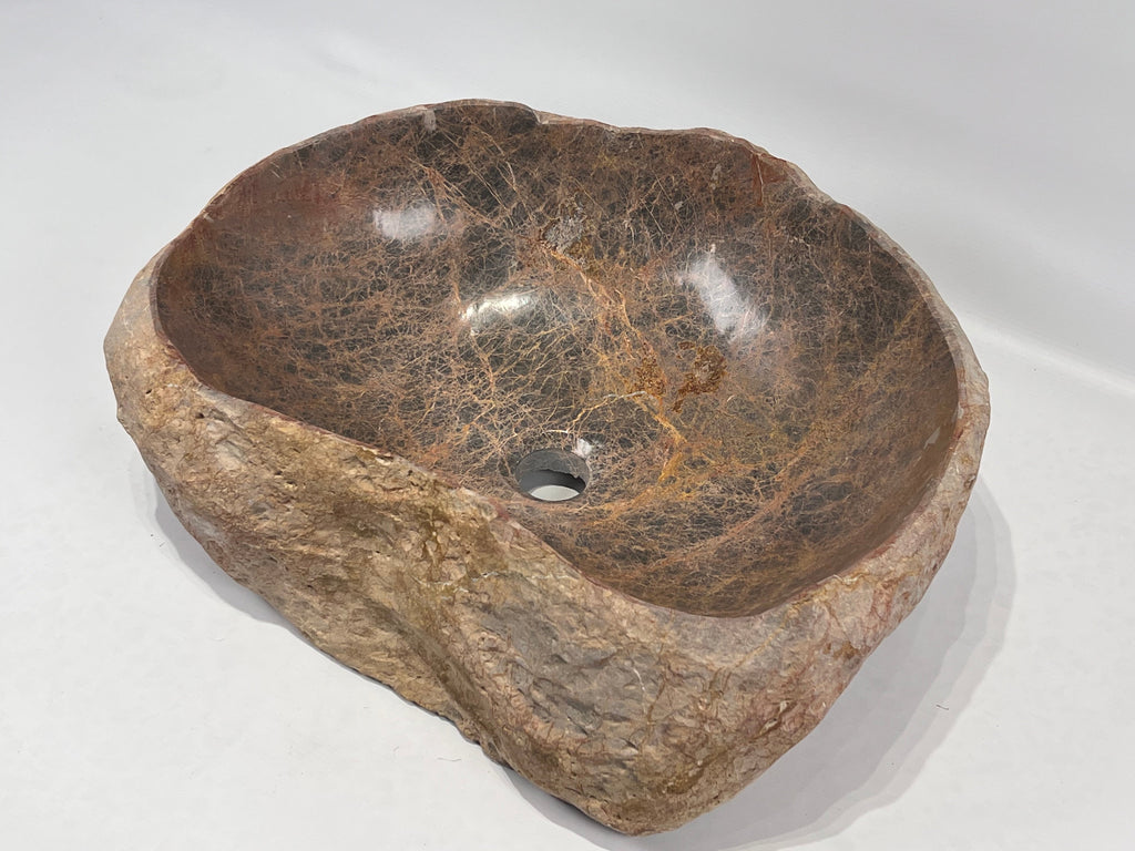 Earthy Brown RiverStone Sink