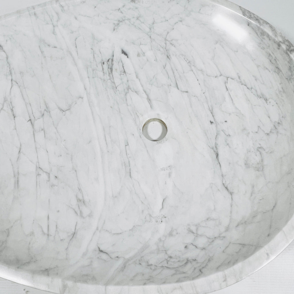 Drop Grey Grazed Marble Sink