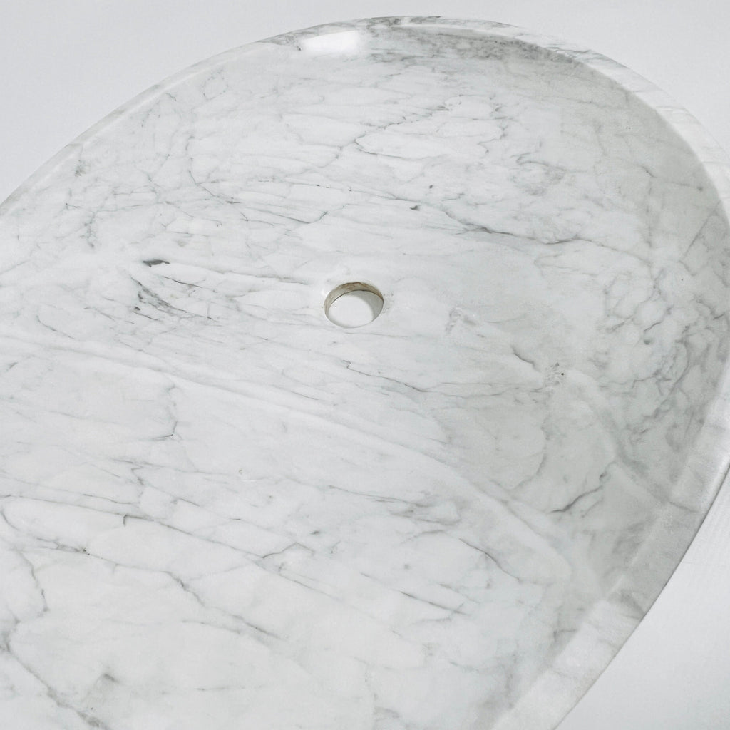 Drop Grey Grazed Marble Sink