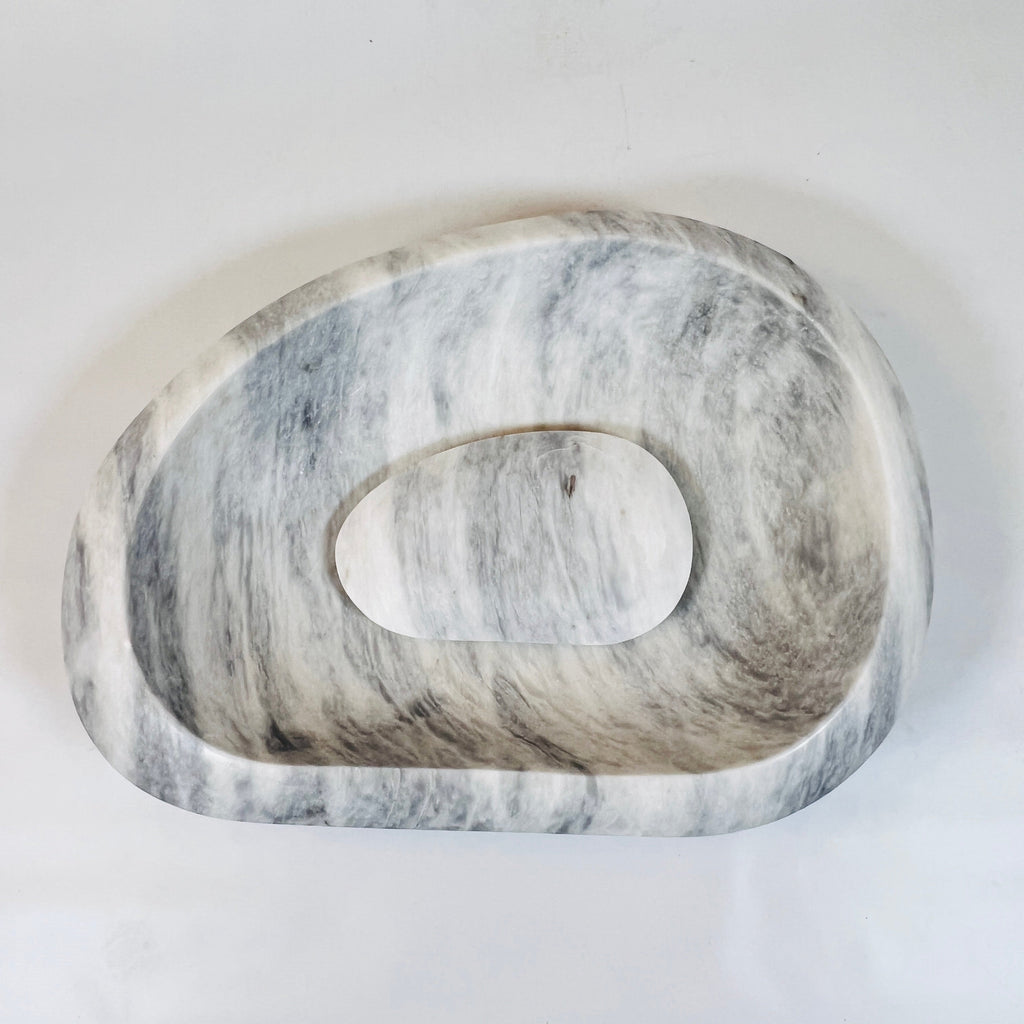 Bean Grey Grazed Marble Sink