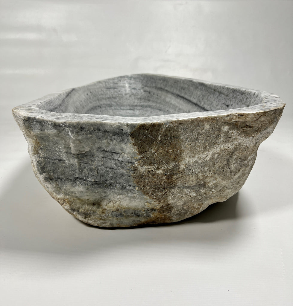 Grey Rippled River Stone Sink