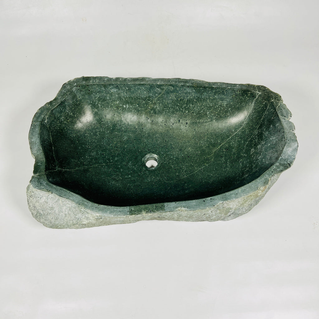 Emerald Green River Stone Sink