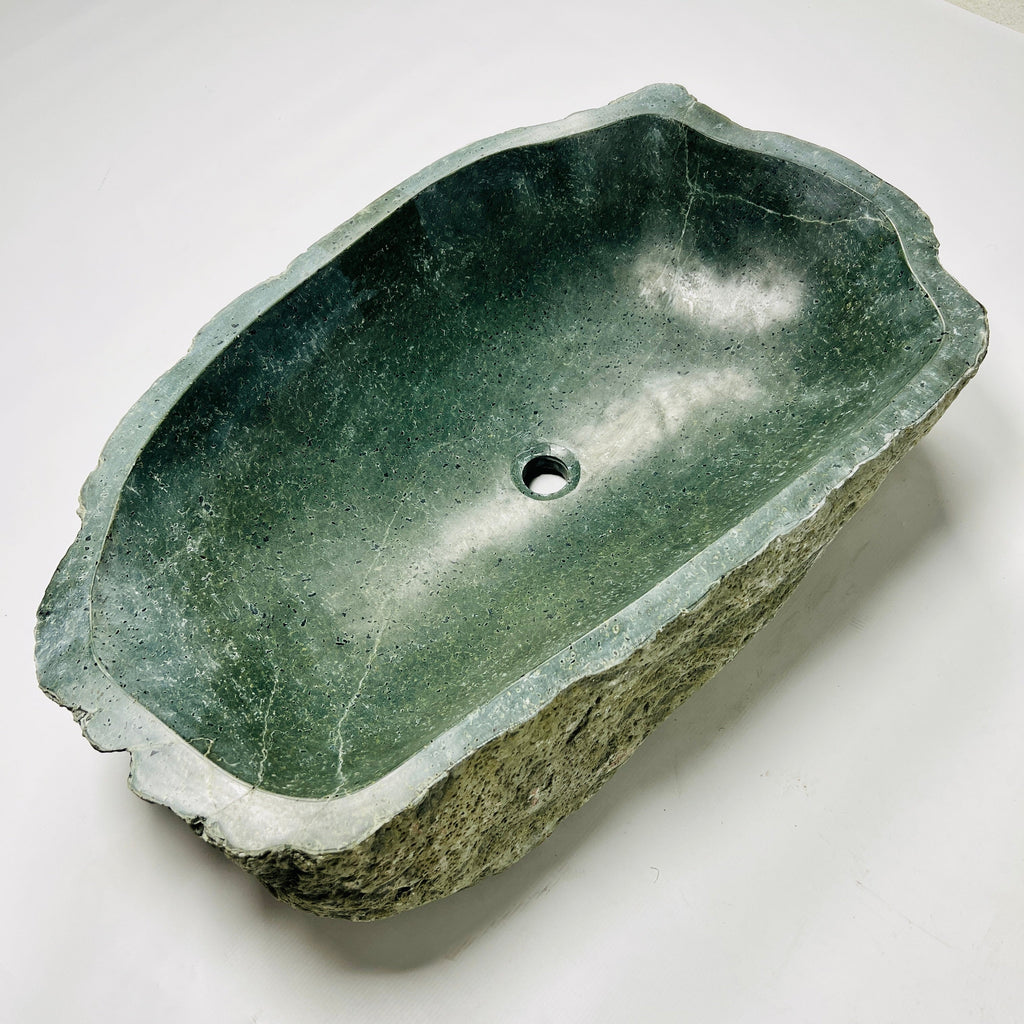 Emerald Green River Stone Sink