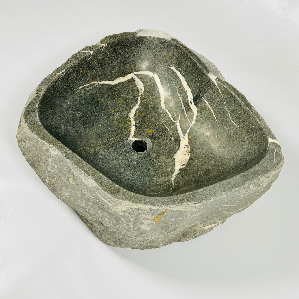 Grey Clawed River Stone Sink