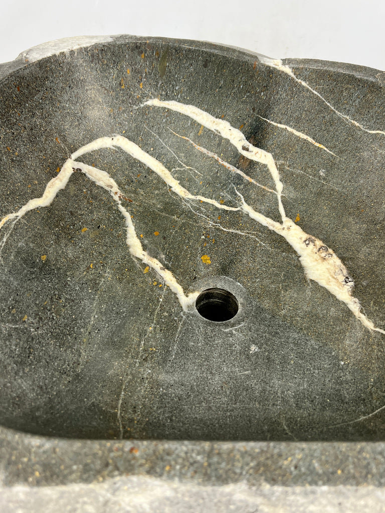 Grey Clawed River Stone Sink