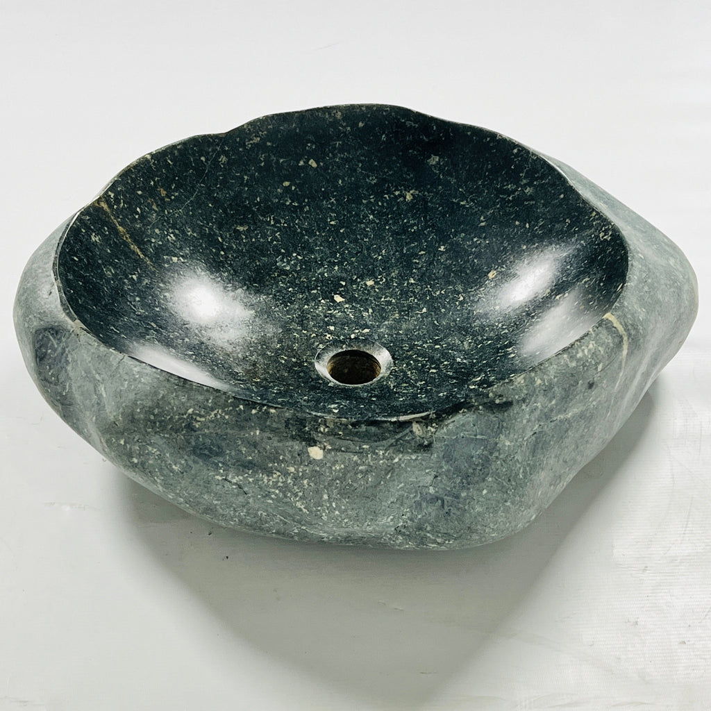 Green Sparkle River Stone Sink