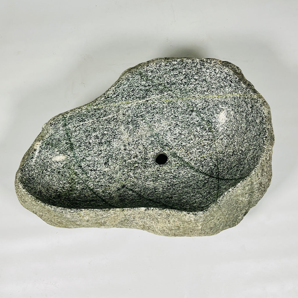 Grey Spotted River Stone Sink