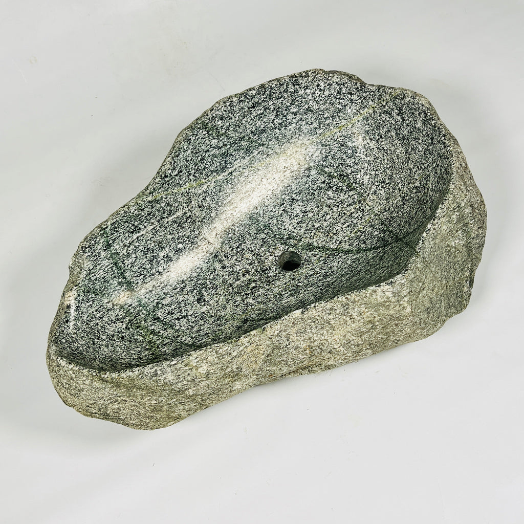 Grey Spotted River Stone Sink