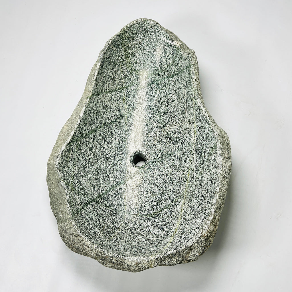 Grey Spotted River Stone Sink