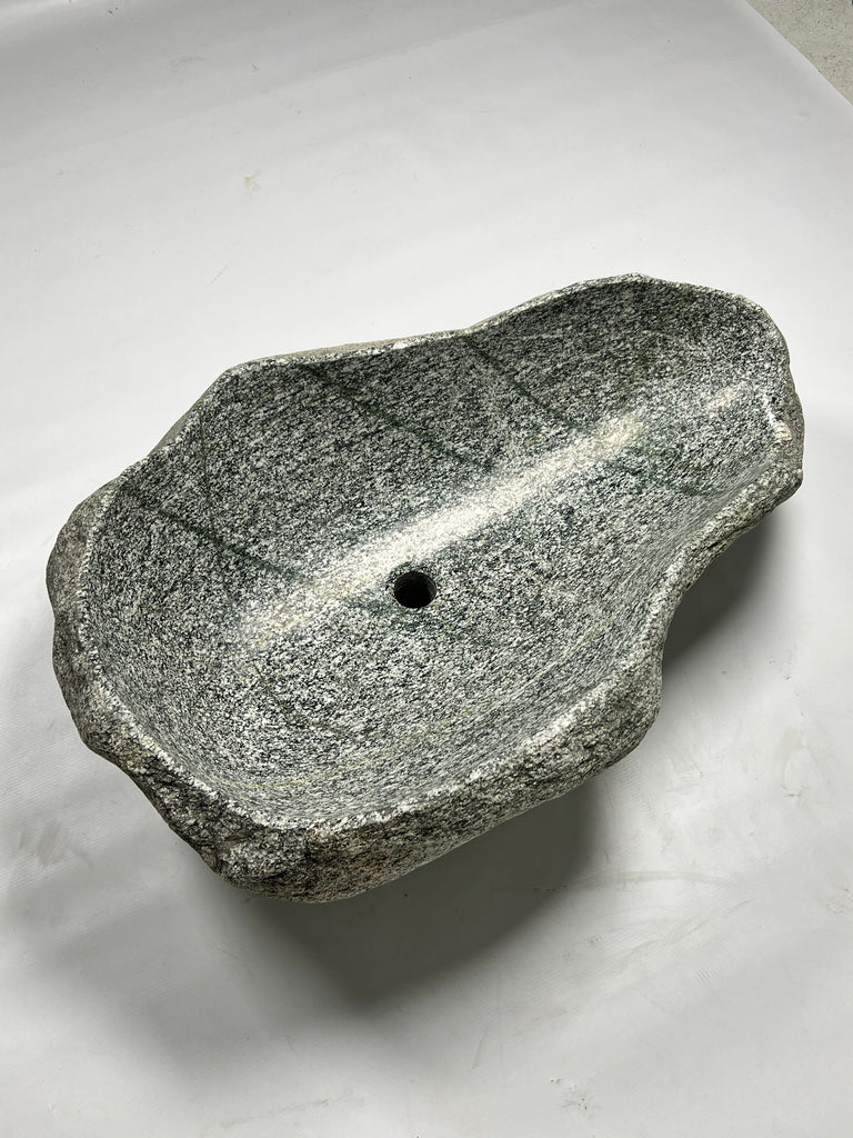 Grey Spotted River Stone Sink