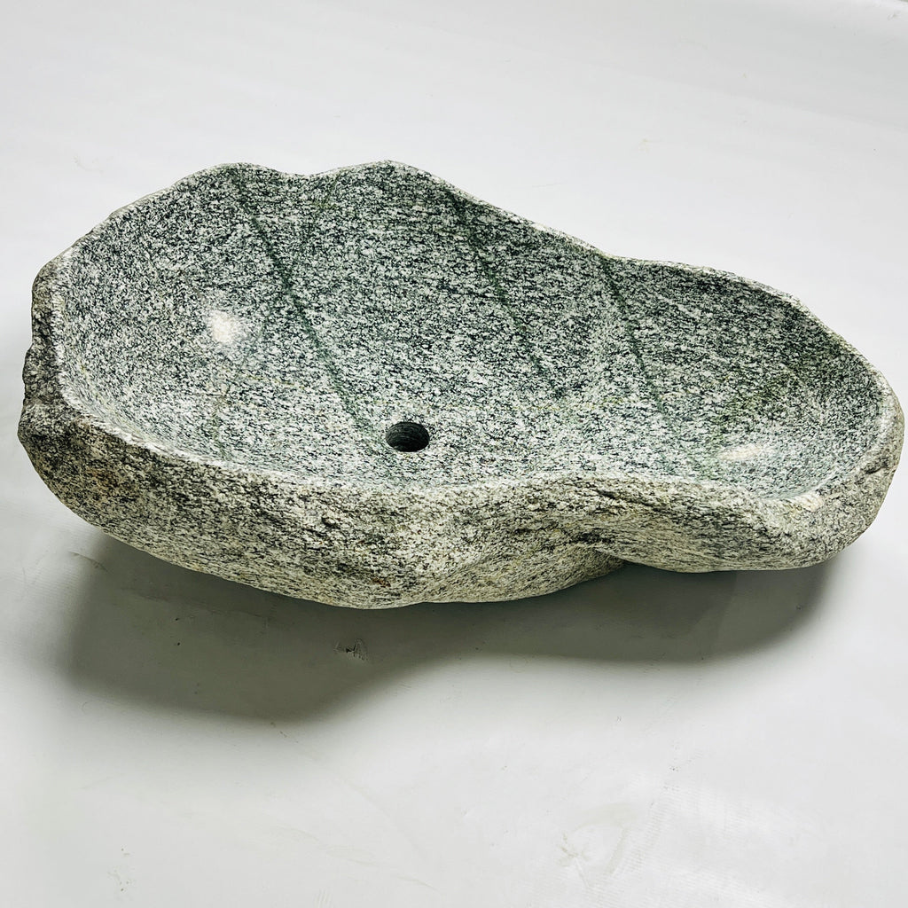 Grey Spotted River Stone Sink