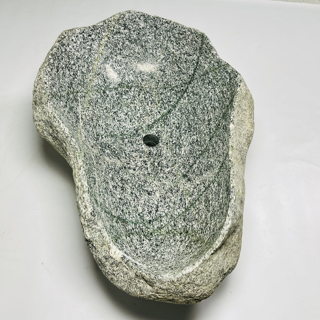 Grey Spotted River Stone Sink