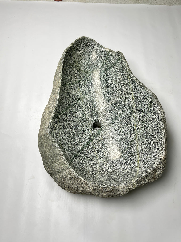 Grey Spotted River Stone Sink