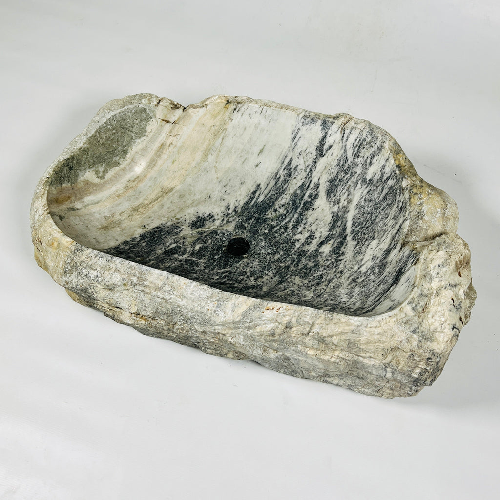 Honey Glazed River Stone Sink