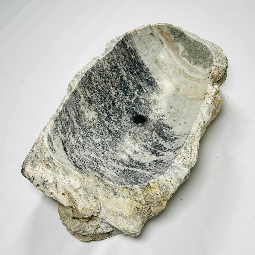 Honey Glazed River Stone Sink