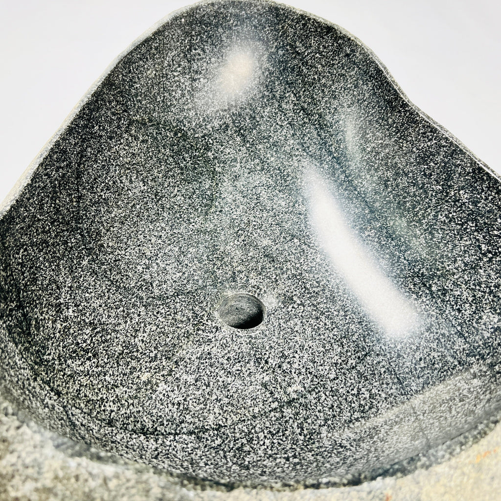 Pepper Spotted River Stone Sink