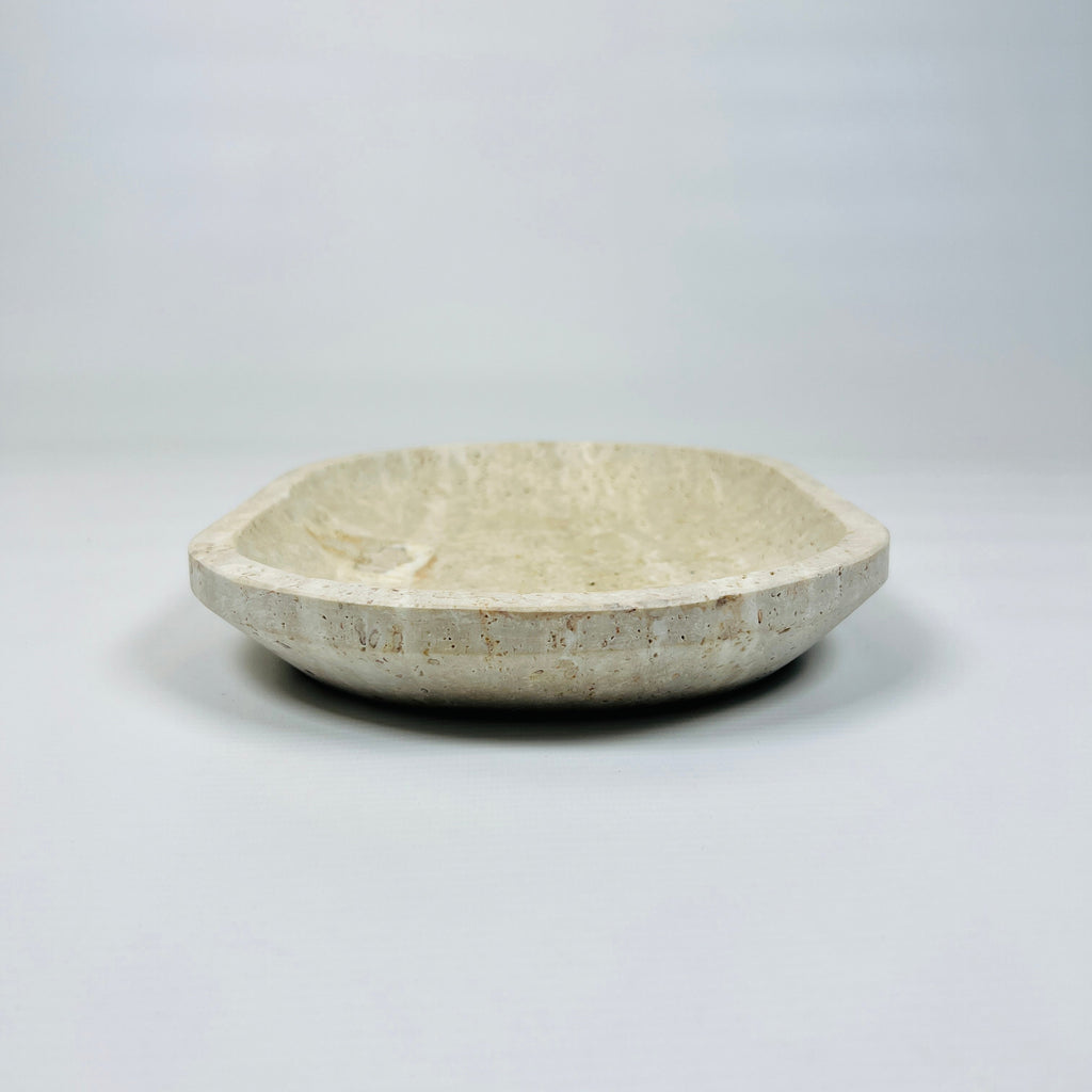 Travertine Oval Marked Tray (Small)